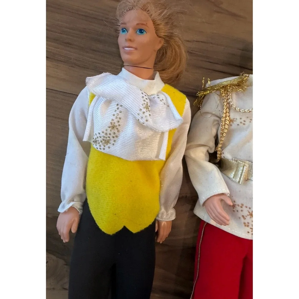 Lot of 4 Prince Male Fashion Dolls Royal Wedding Groom Vintage Style Clothes